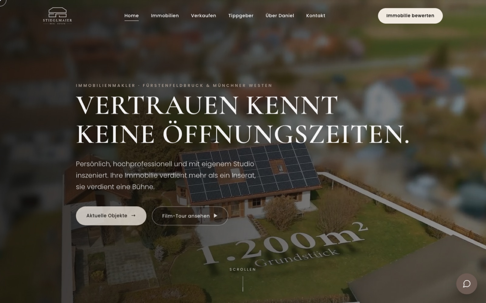 Website für Daniel Stieglmaier Immobilien